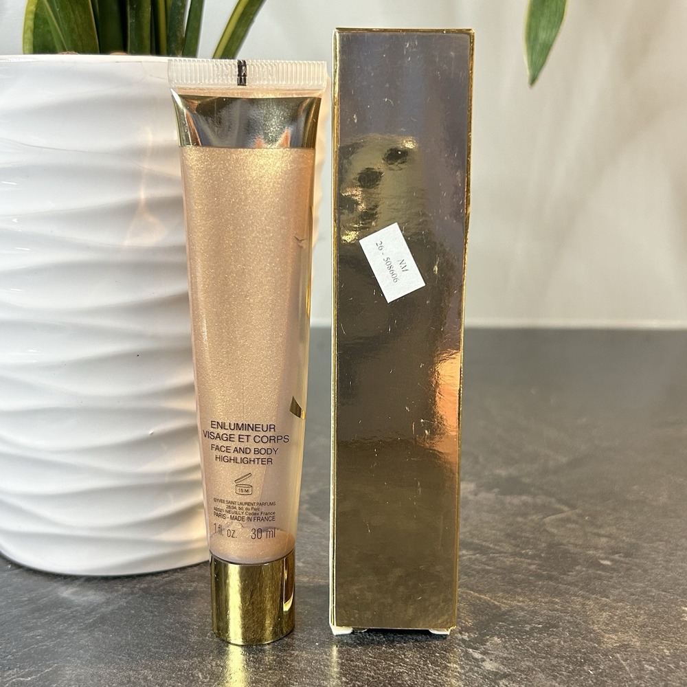 NEW Yves Saint Laurent Eclat D'or Face & Body Gold Highlighter 1 oz Vintage - Picture 3 of 13